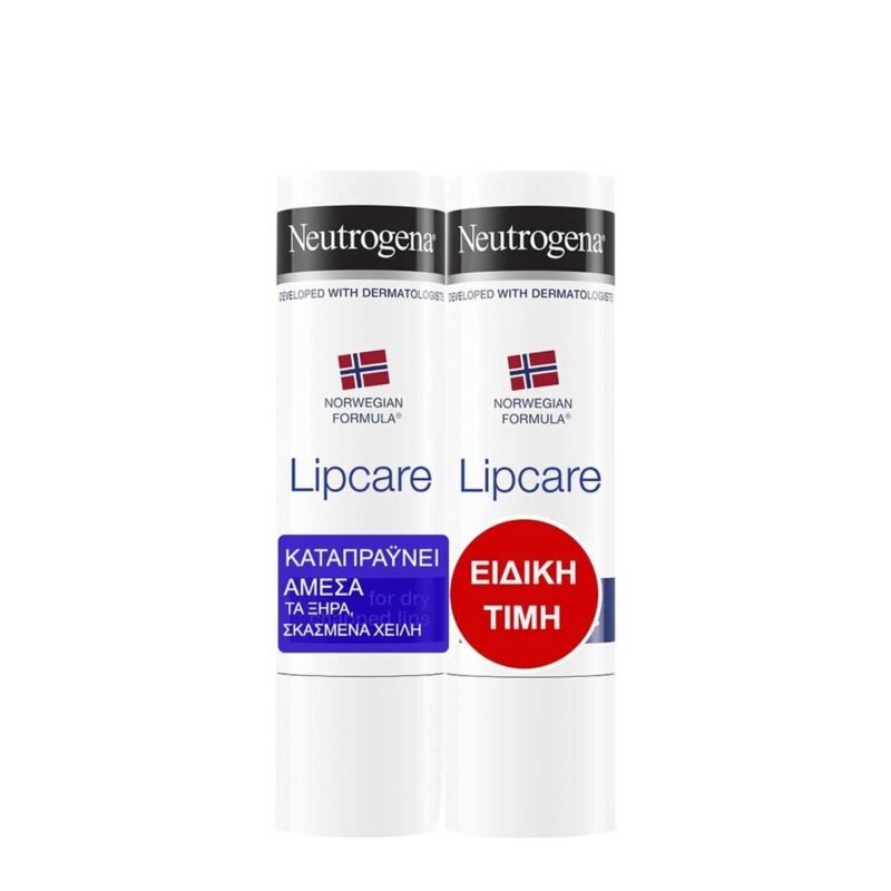 Neutrogena Lipstick Ενυδατικό stick χειλιών 1+1 δώρο 4,8 gr