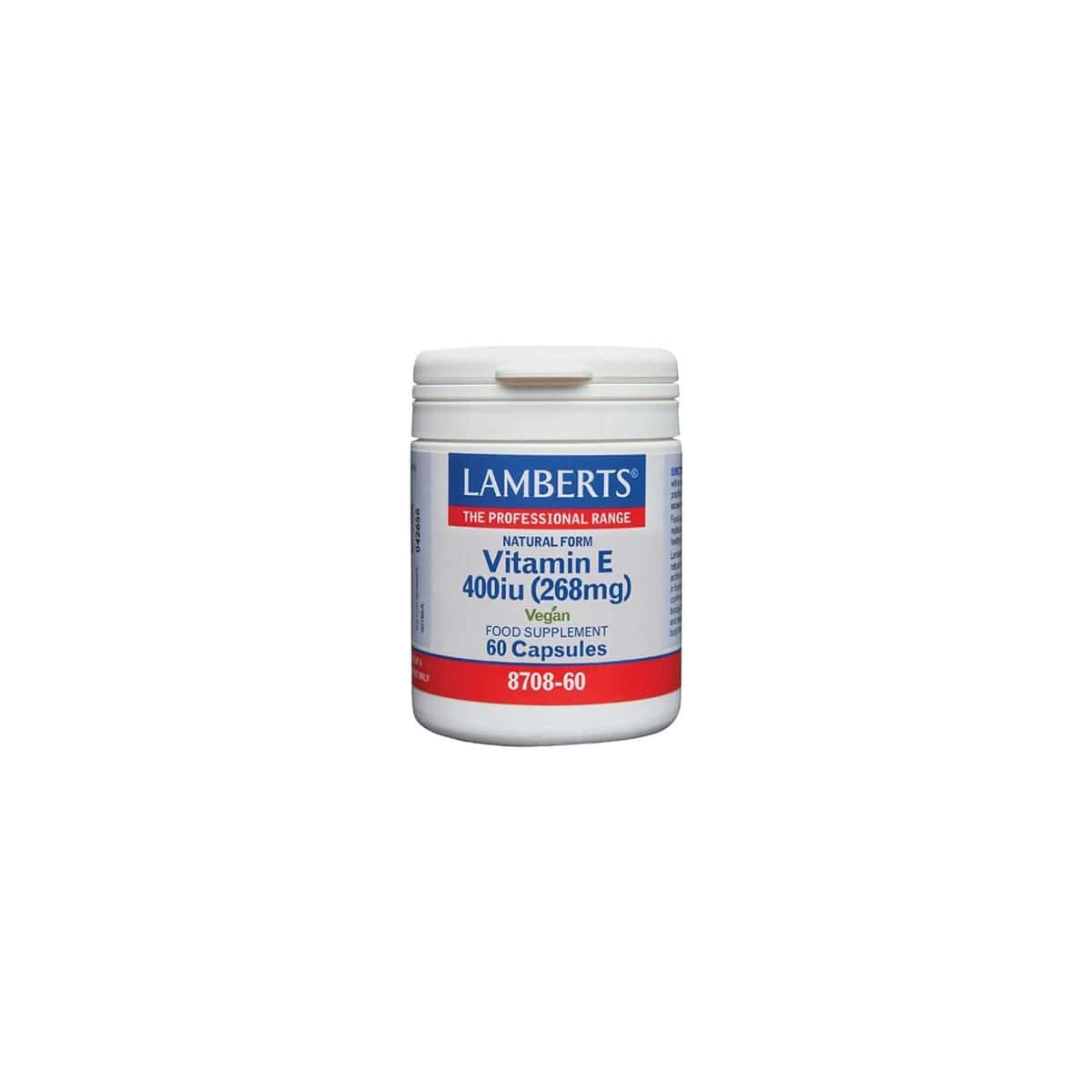 Lamberts Vitamin E 400 iu Natural Form 60 κάψουλες