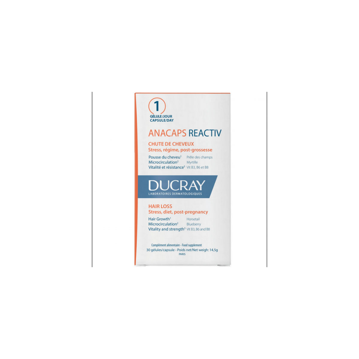 Ducray Anacaps Reactiv 30 κάψουλες