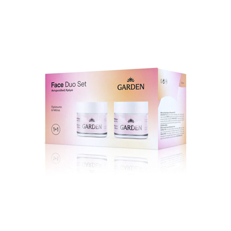 Garden Face Duo Set 1+1 Αντιρυτιδική Κρέμα Προσώπου & Ματιών με Υαλουρονικό Οξύ 2 x 50 ml