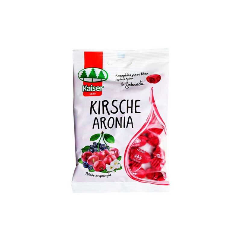 Kaiser 1889 Kirsche Aronia Καραμέλες με Κεράσι & Αρώνια χωρίς Γλουτένη 90 gr