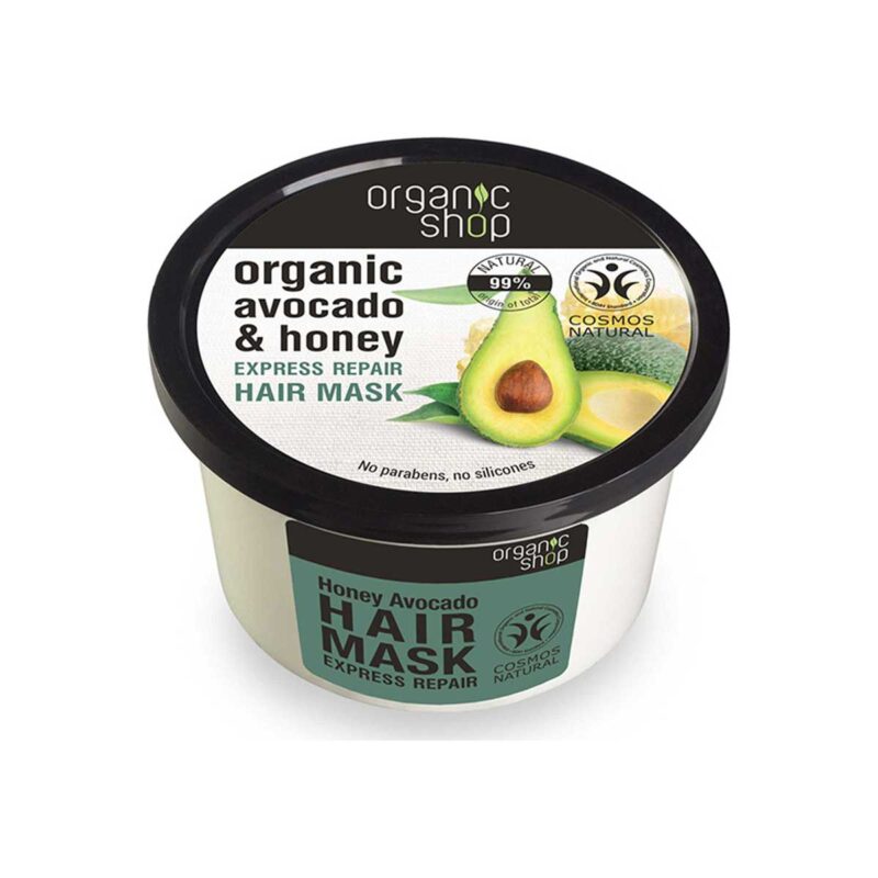 Organic-Shop-Maska-Malliwn-Organic-Avocanto-&-Olive-Express-Repair-gia-Epanorthwsh-250-ml-4744183012462