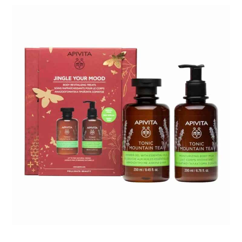 Apivita-Jingle-Your-Mood-Tonic-Mountain-Tea-Shower-Gel-with-Essential-Oils-250-ml-&-Body-Milk-200-ml-5201279093556