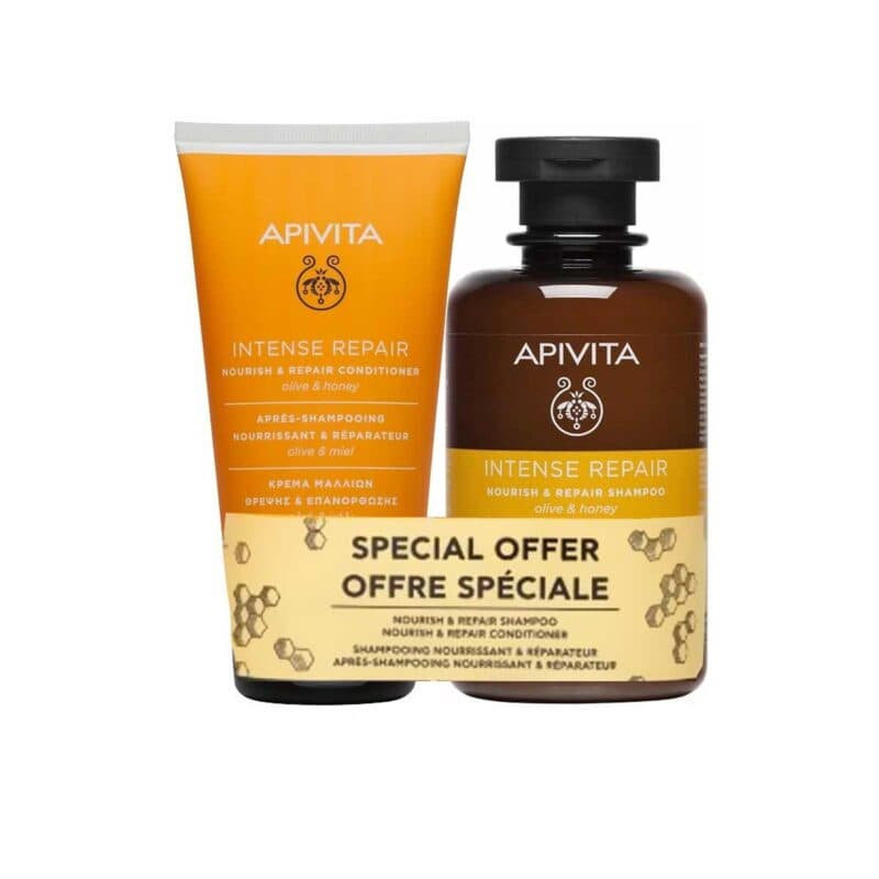 Apivita-Paketo-Nourish-&-Repair-Shampoo-250-ml-&-Nourish-&-Repair-Conditioner-150-ml-Elia-Meli-5201279092641