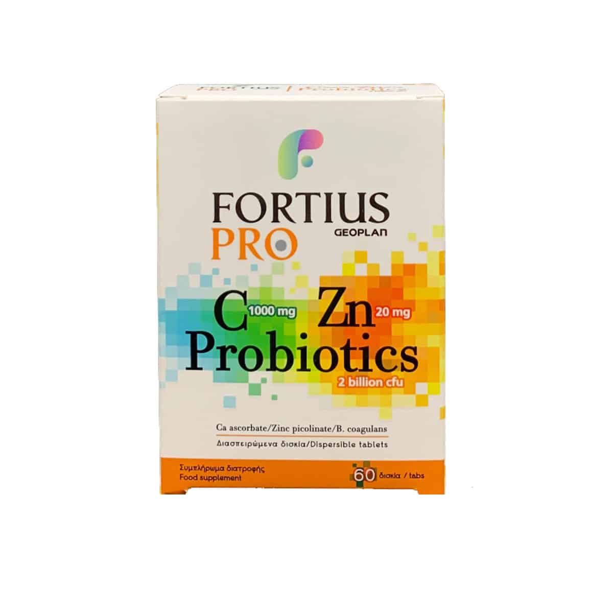 Geoplan-Nutraceuticals-Fortius-Pro-Vitamin-C-1000-mg-&-Zinc-20-mg-&-Probiotics-60-disp-tabs-5200124120157