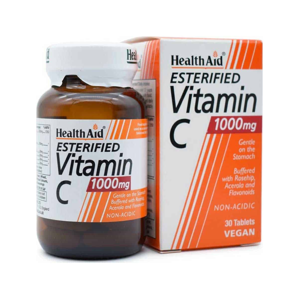 Health-Aid-Esterified-Vitamin-C-Balanced-&-Non-Acidic-1000-mg-30-tampletes-5019781056842