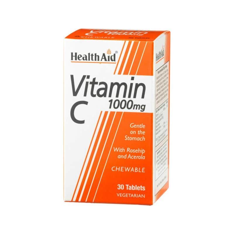 Health-Aid-Vitamin-C-1000-mg-30-maswmenes-tampletes-5019781011100