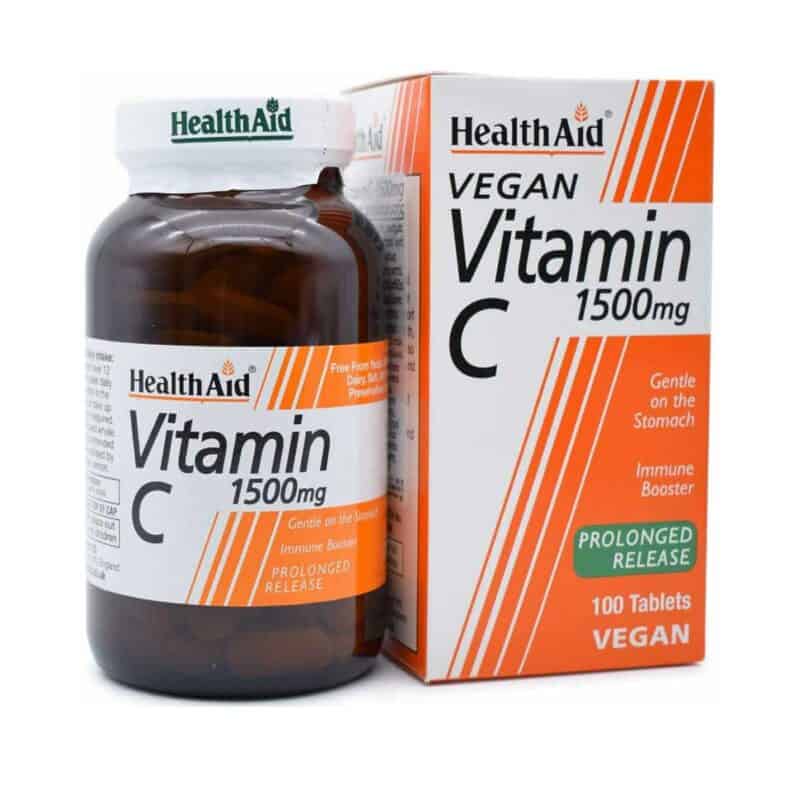 Health-Aid-Vitamin-C-1500-mg-Bradeias-Apodesmeushs-100-tampletes-5019781011322