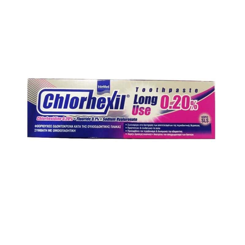 Intermed-Chlorhexil-0.20%-Toothpaste-Long-Use-Kata-ths-Ouloodontikhs-Plakas-100-ml-5205152015154