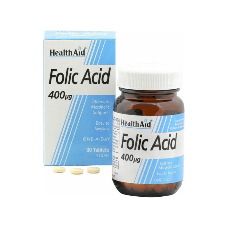 Health-Aid-Folic-Acid-400-μg-Vegan-90-tabs-5019781010806
