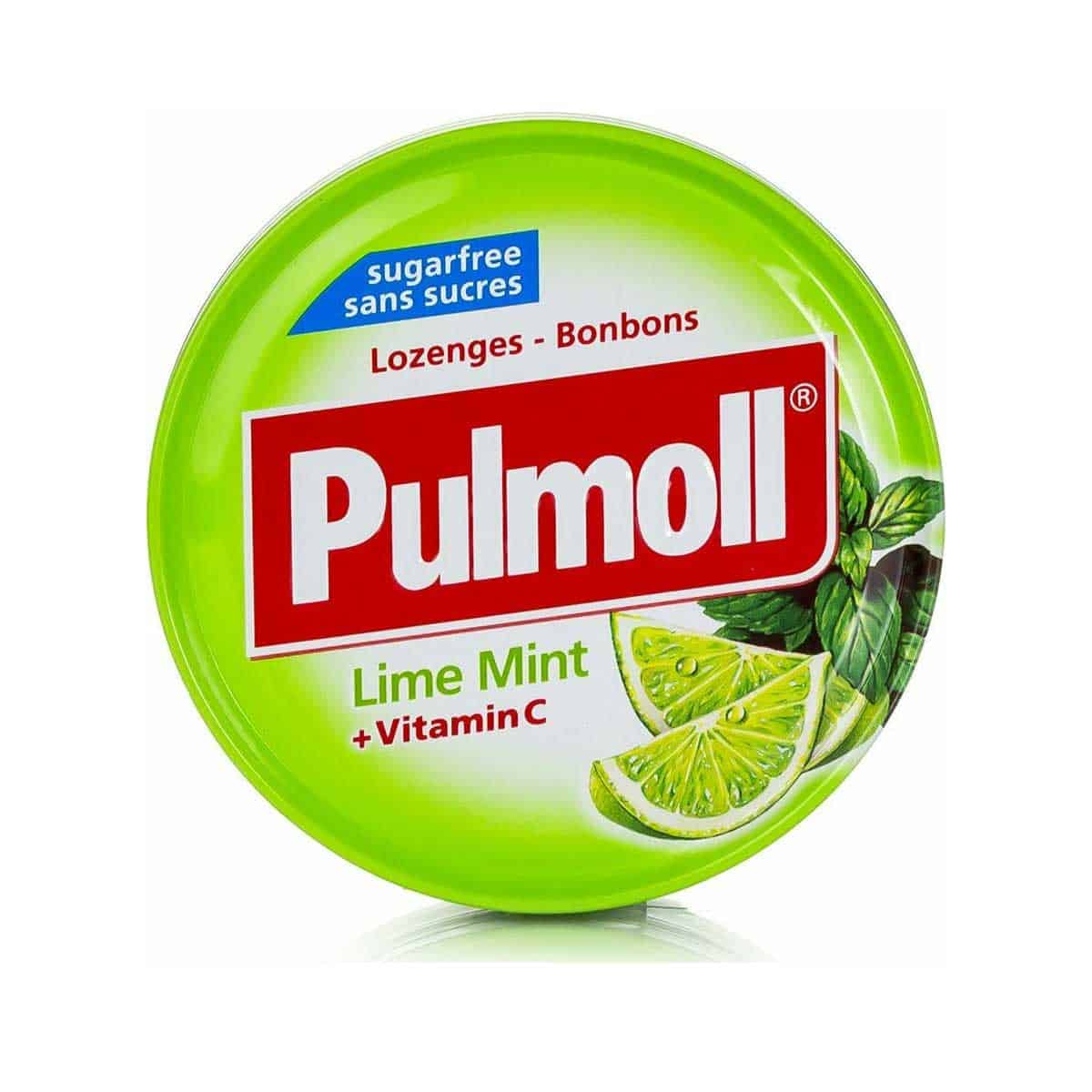 Pulmoll Vitamin C Καραμέλες χωρίς Γλουτένη Λεμόνι & Μέντα 45 gr