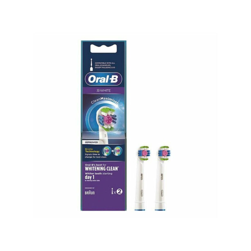 Oral-B 3D White Clean Maximiser Ανταλλακτικές Κεφαλές, 2 τεμάχια