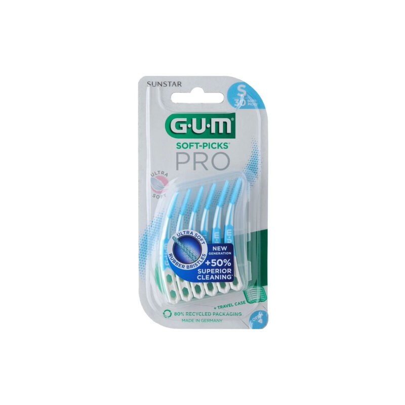 Gum Soft-Picks Pro Ultra Soft Μεσοδόντιες Οδοντογλυφίδες Small Γαλάζιες 30 τεμάχια