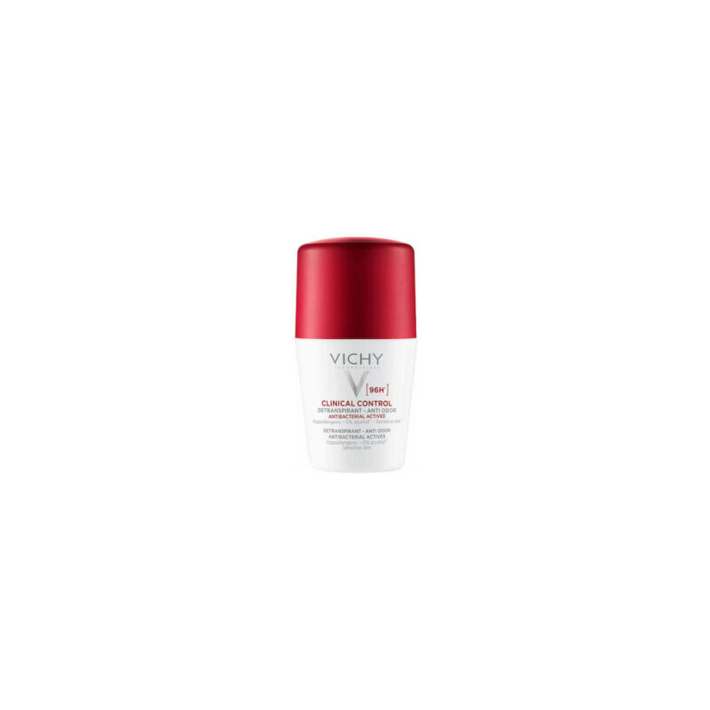 Vichy Deodorant Clinical Control 96h Roll On Αποσμητικό Χωρίς Άλατα Αλουμινίου για Ευαίσθητες Επιδερμίδες 50 ml