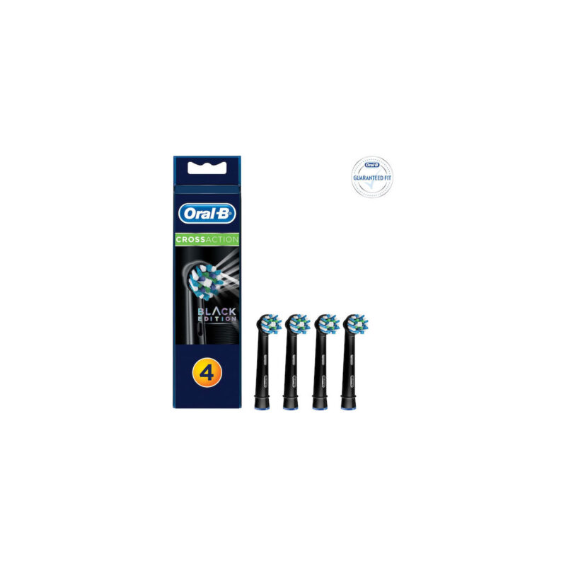 Oral-B Pro Cross Action Black Edition Ανταλλακτικές Κεφαλές 2 τεμάχια