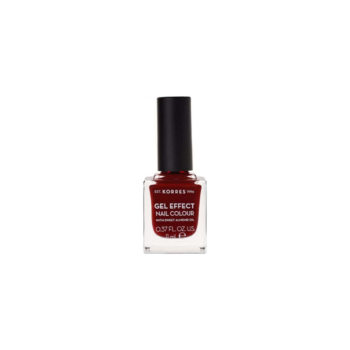 Korres Gel Effect Gloss Βερνίκι Νυχιών Μακράς Διαρκείας 59 Wine Red 11 ml